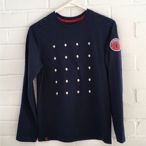 Girls size 14-16 Marvel Spiderman Navy Blue Longsleeve T-Shirt